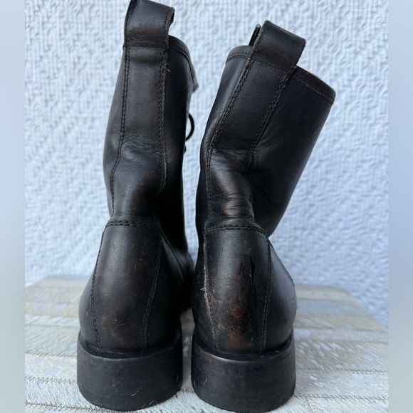 Frye Veronica Flex Combat Boot in Antique Brown Size 11 - Picture 6 of 9
